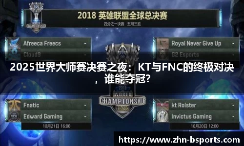 2025世界大师赛决赛之夜：KT与FNC的终极对决，谁能夺冠？